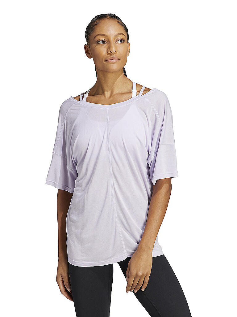 ADIDAS Damen Yoga T-Shirt lila