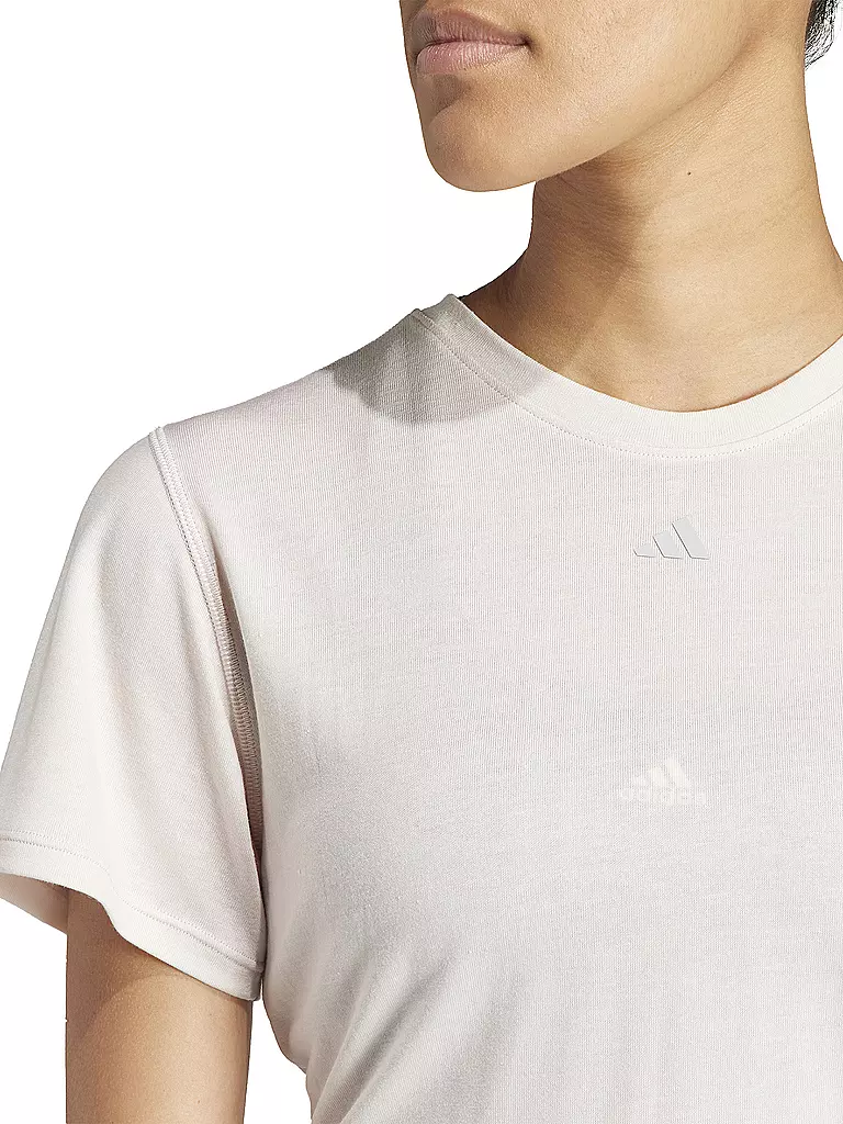 ADIDAS | Damen Yogashirt Studio Wrapped | rosa