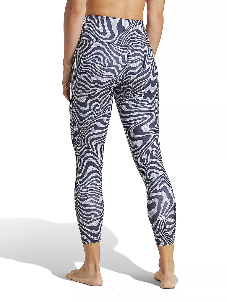 ADIDAS | Damen Yogatight Yoga Essentials Printed 7/8 | dunkelblau