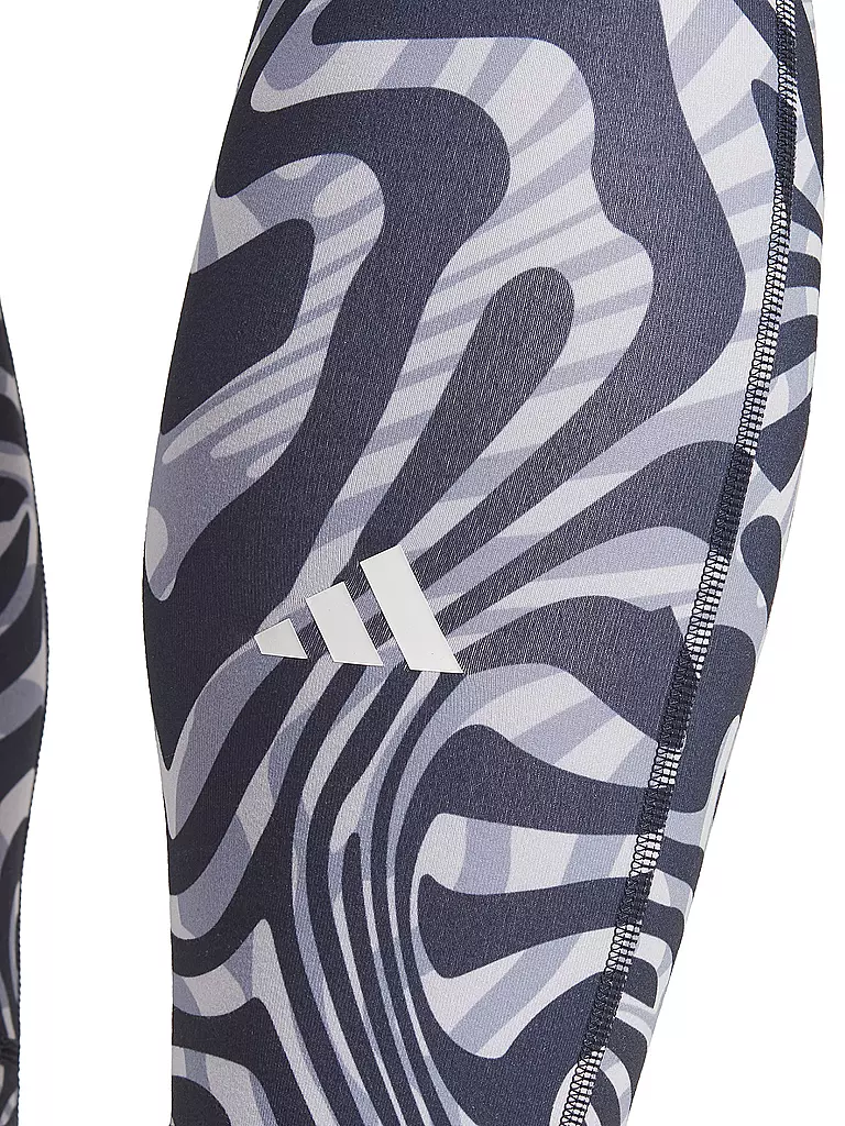 ADIDAS | Damen Yogatight Yoga Essentials Printed 7/8 | dunkelblau