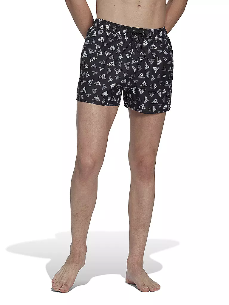 ADIDAS | Herren Badeshort Logo Print CLX Very Short Length  | schwarz