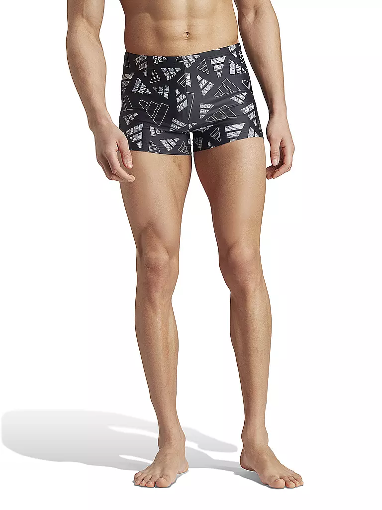 ADIDAS | Herren Beinbadehose Logo Graphic Boxer | grau