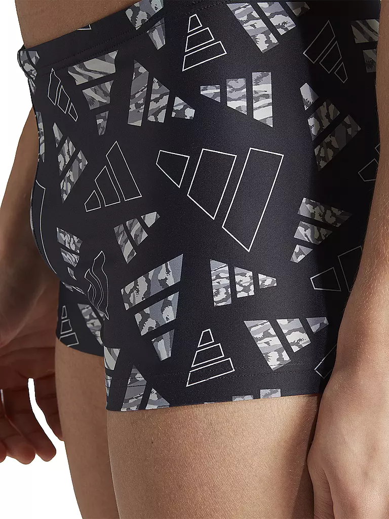 ADIDAS | Herren Beinbadehose Logo Graphic Boxer | grau