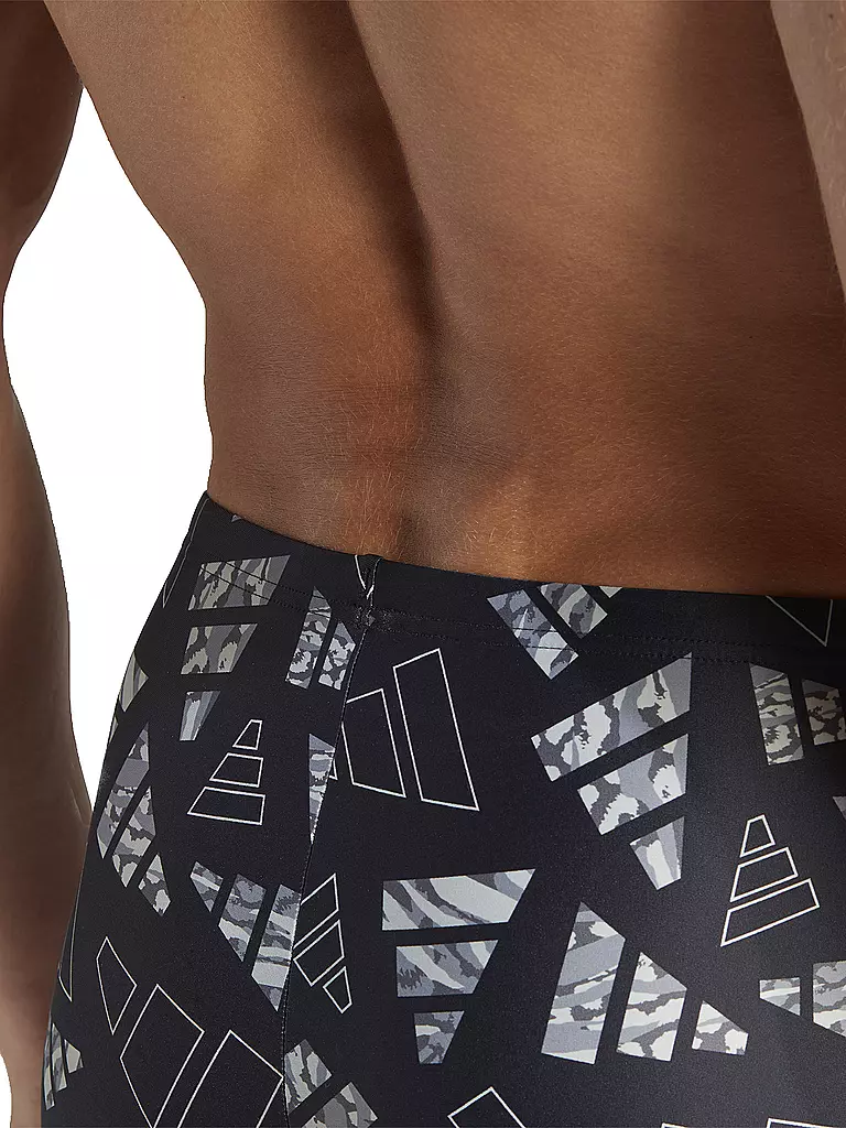 ADIDAS | Herren Beinbadehose Logo Graphic Boxer | grau