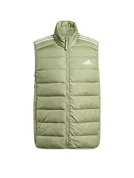 ADIDAS | Herren Daunenweste Essentials 3-Streifen Light  | olive