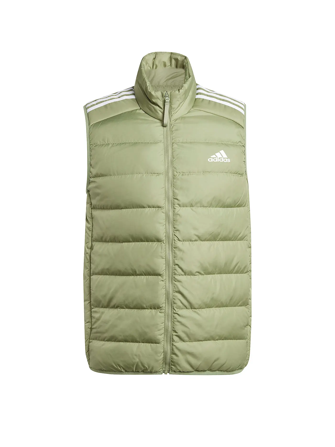 ADIDAS | Herren Daunenweste Essentials 3-Streifen Light  | olive