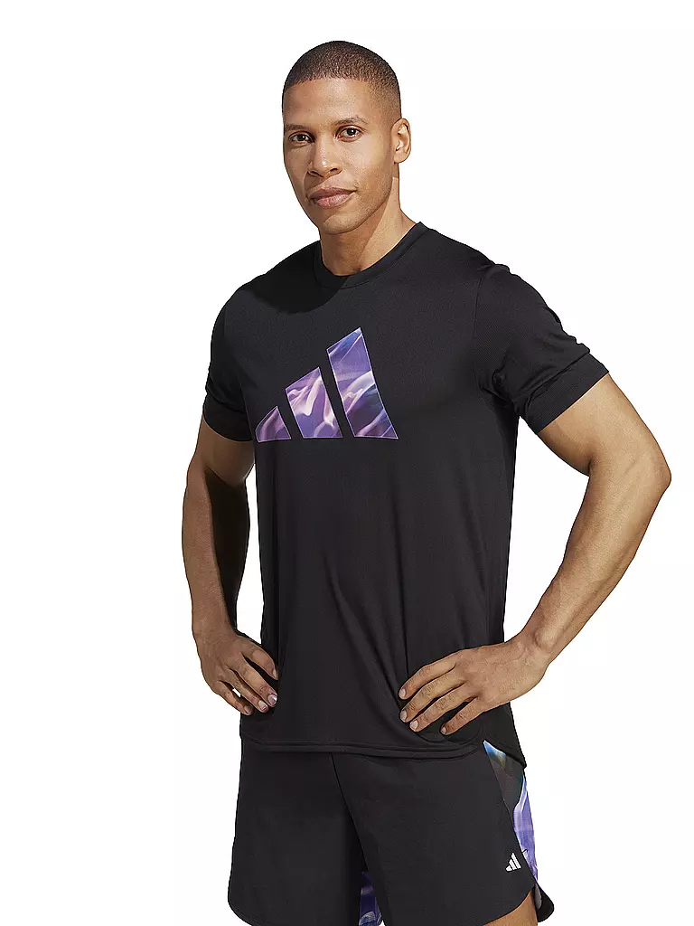 ADIDAS | Herren Fitness T-Shirt | schwarz