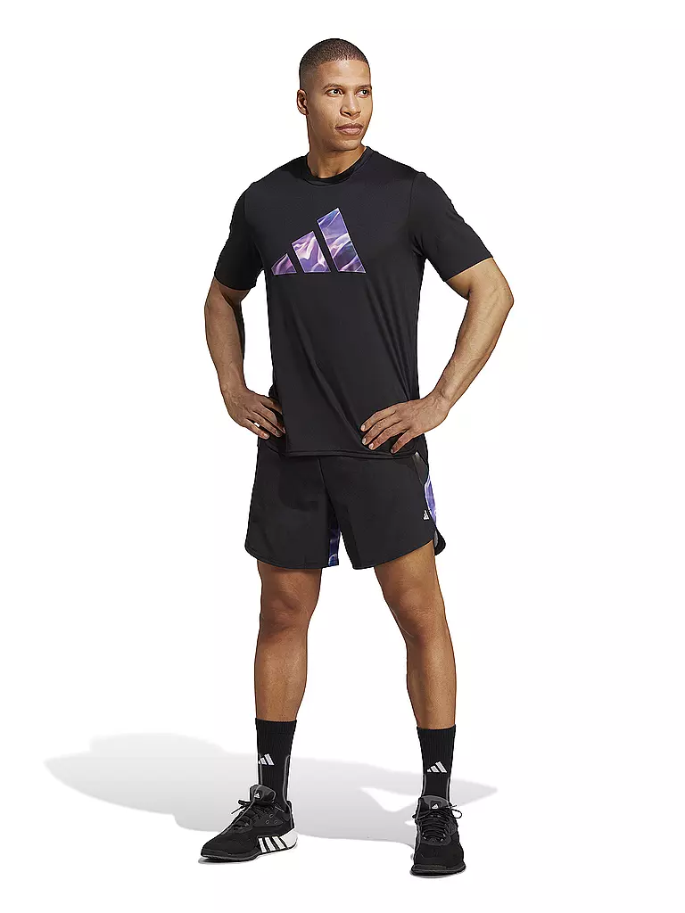 ADIDAS | Herren Fitness T-Shirt | schwarz