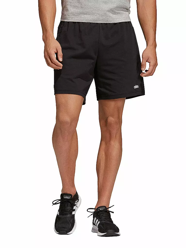 ADIDAS | Herren Fitness-Shorts Essentials Plain Single Jersey | schwarz