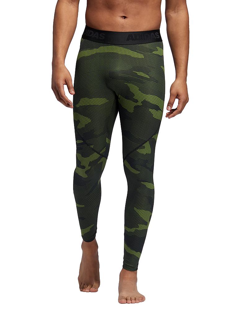 ADIDAS | Herren Fitness-Tight Alphaskin Camouflage | olive