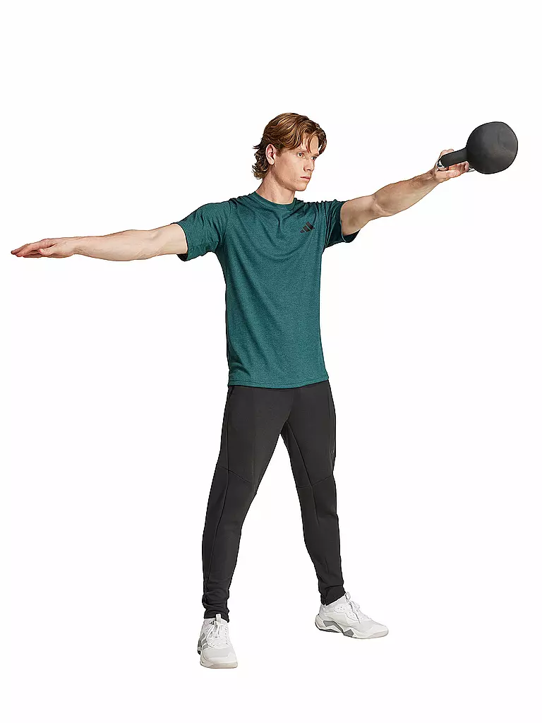 ADIDAS | Herren Fitnessshirt 	Train Essentials Feelready Novelty  | petrol