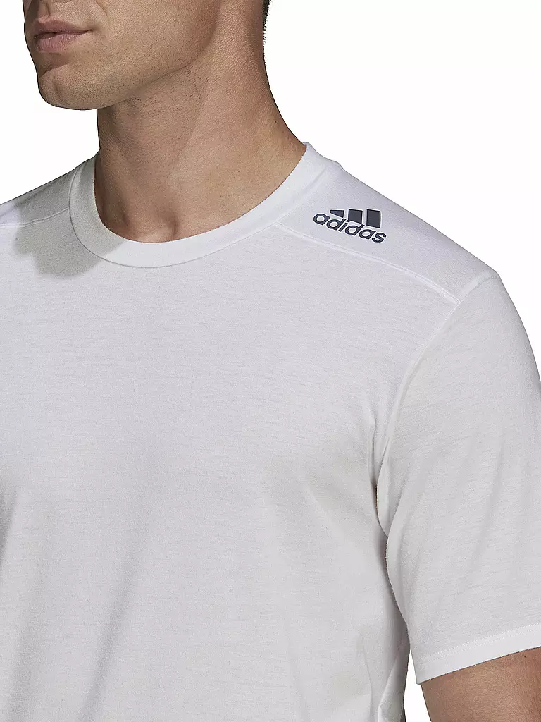 ADIDAS | Herren Fitnessshirt D4T | weiss