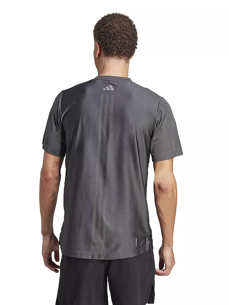 ADIDAS | Herren Fitnessshirt HIIT Workout 3-Streifen | hellgrün