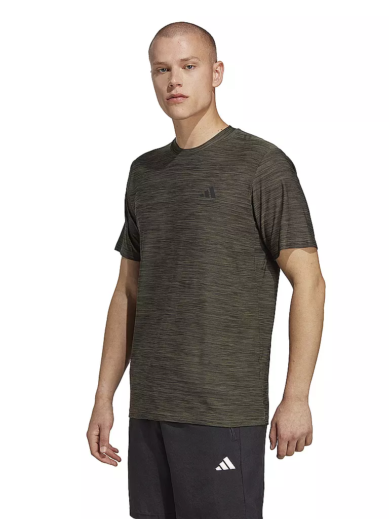 ADIDAS | Herren Fitnessshirt Train Essentials Stretch Training  | olive