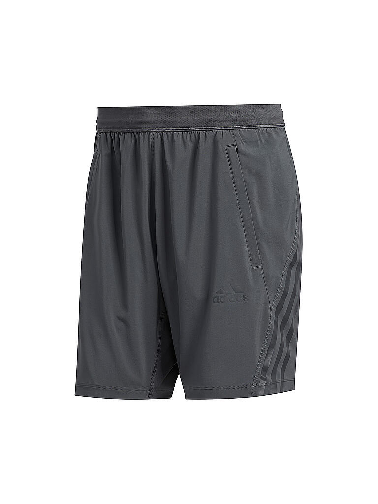 ADIDAS | Herren Fitnessshort AEROREADY 3-Streifen | grau