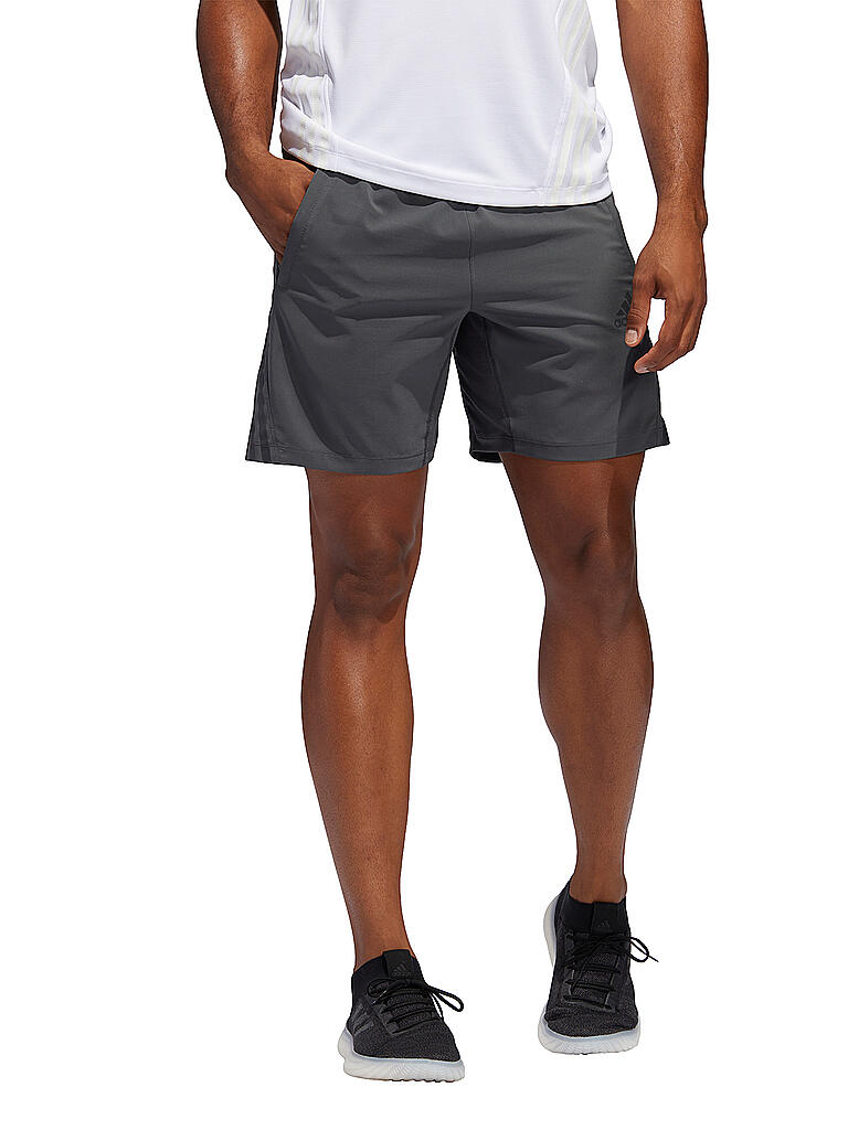 ADIDAS | Herren Fitnessshort AEROREADY 3-Streifen | grau