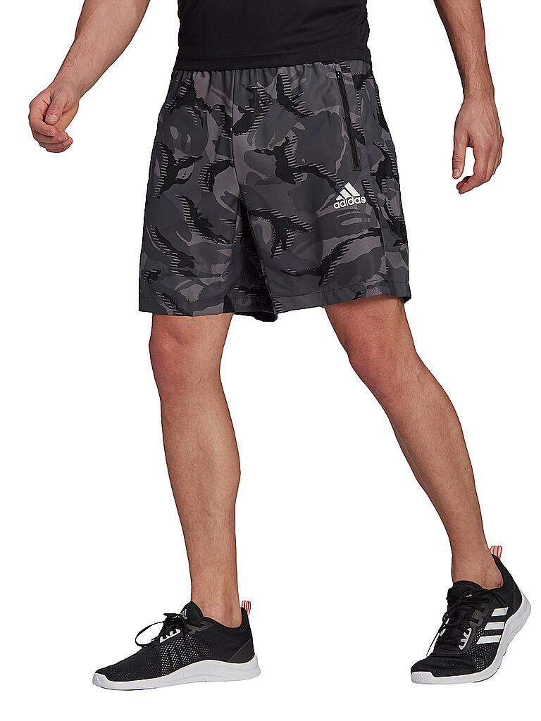 ADIDAS | Herren Fitnessshort Camouflage Designed2Move Aeroready | grau