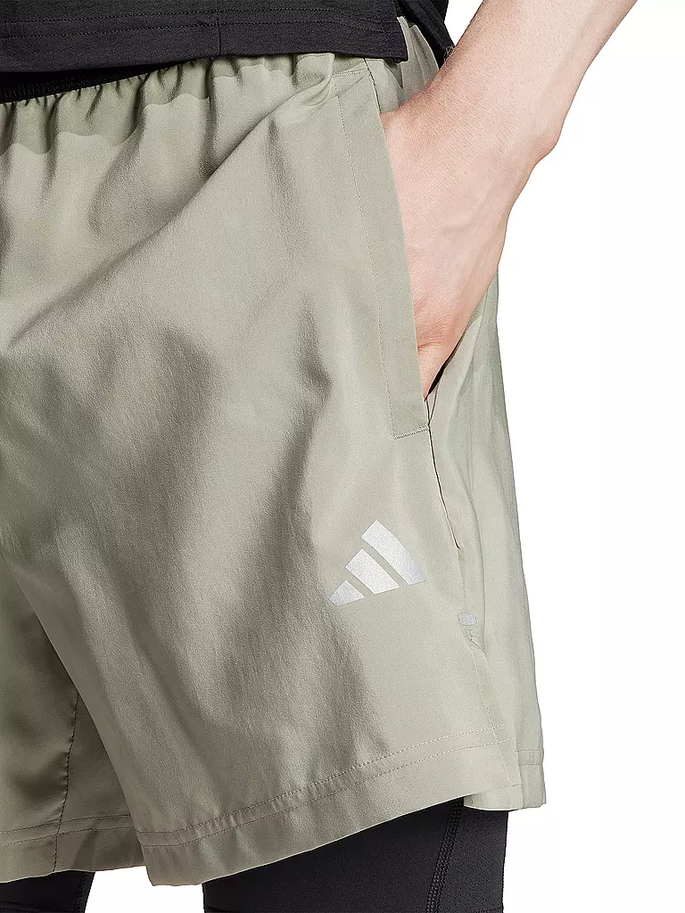 ADIDAS | Herren Fitnessshort Gym 2in1 | camel