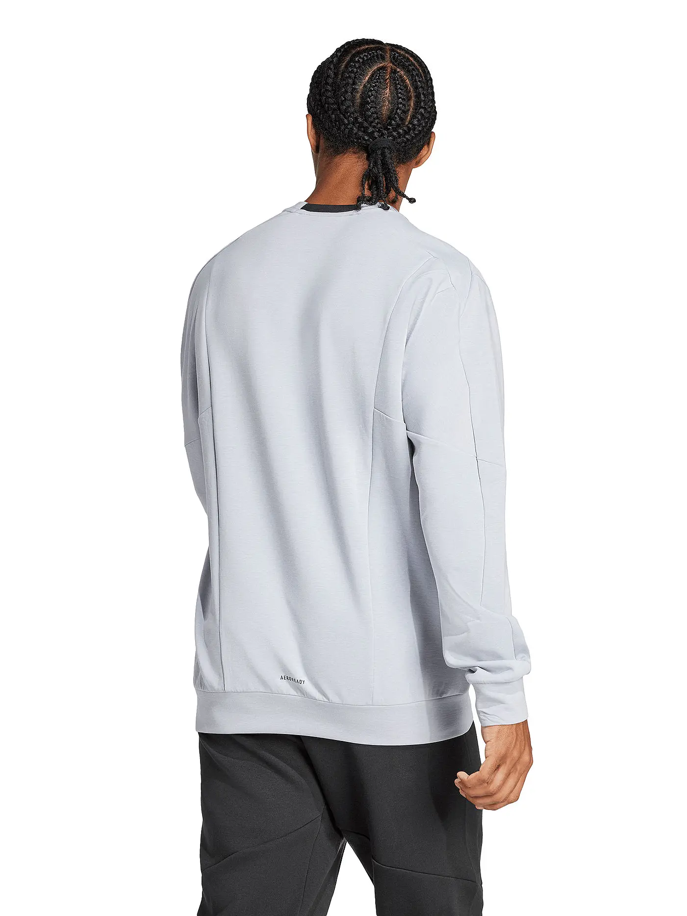 ADIDAS | Herren Fitnesssweater D4T | hellgrau