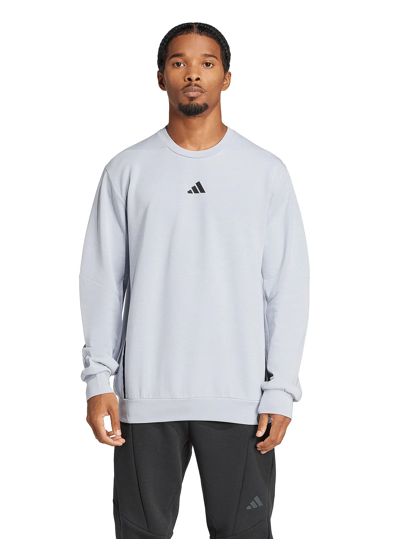 ADIDAS | Herren Fitnesssweater D4T | hellgrau