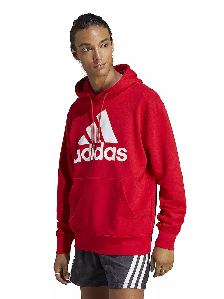 ADIDAS | Herren Hoodie Essentials French Terry Big Logo  | rot