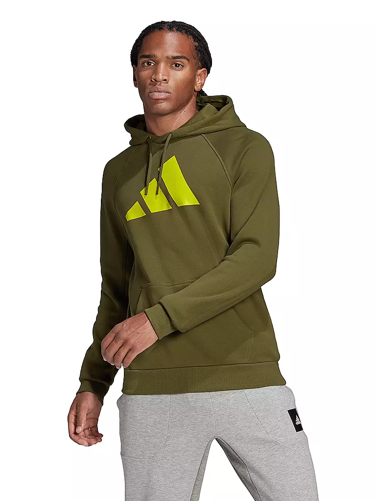 ADIDAS | Herren Hoodie Sportswear Badge od Sport | olive