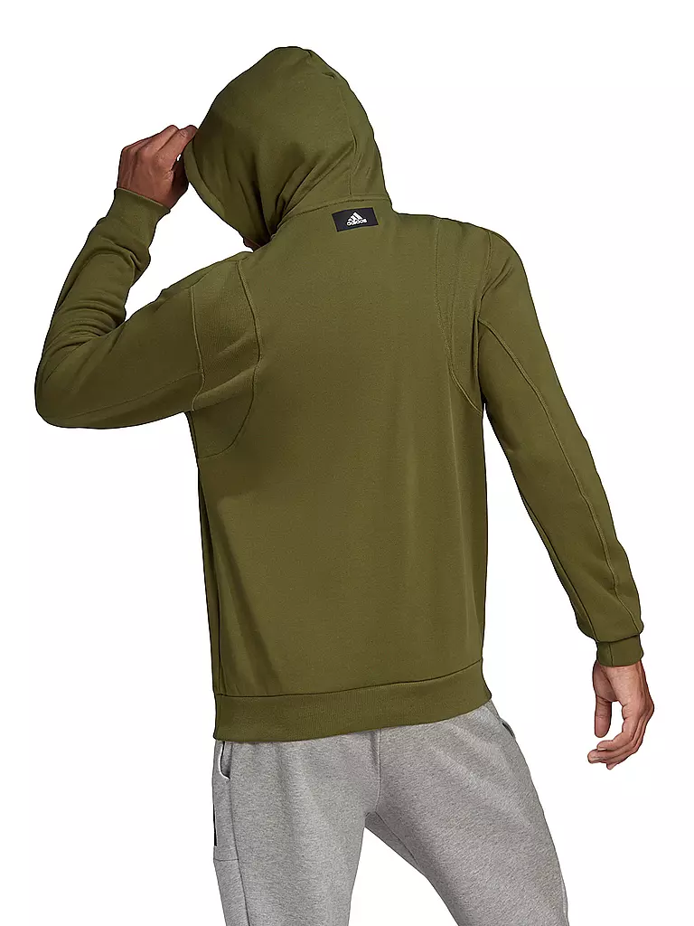 ADIDAS | Herren Hoodie Sportswear Badge od Sport | olive