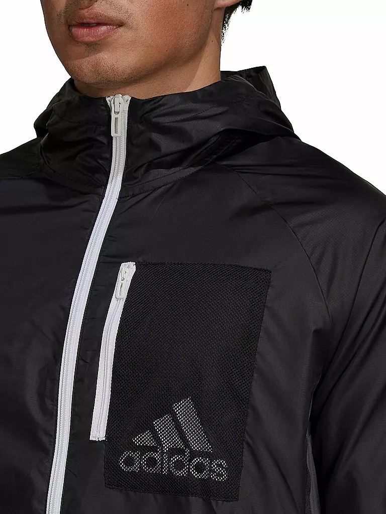 ADIDAS | Herren Jacke Windbreaker Designed to Move | schwarz