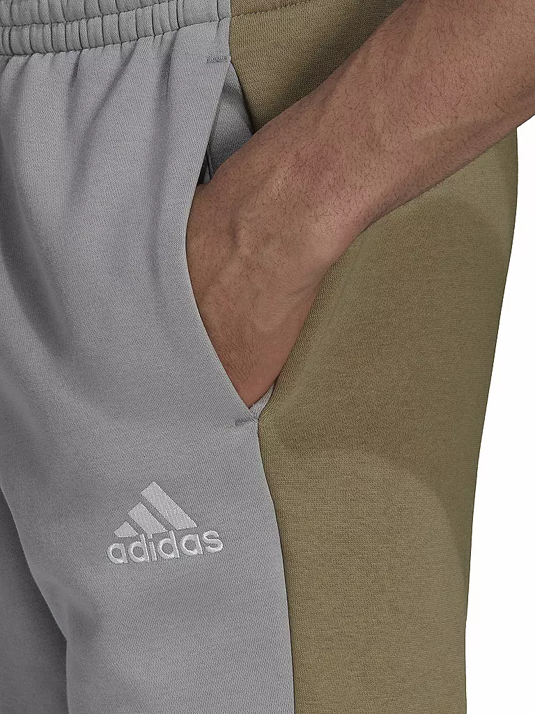 ADIDAS | Herren Jogginghose Essentials Colorblock Fleece | grau