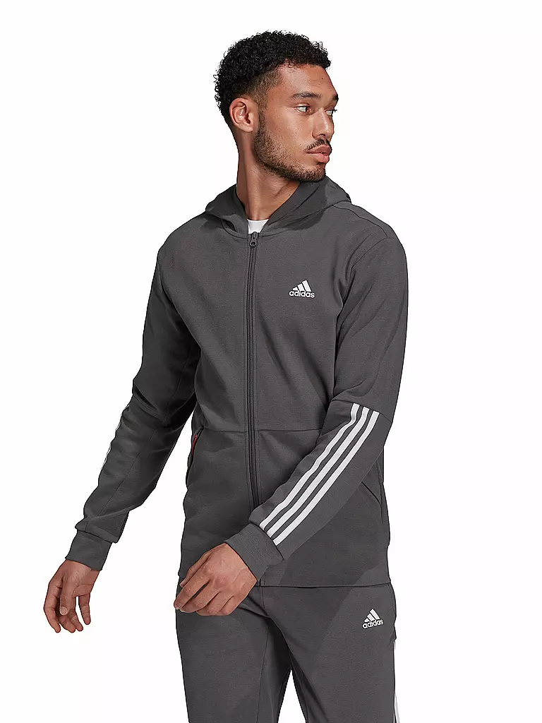 ADIDAS | Herren Kapuzenjacke Aeroready Motion | grau