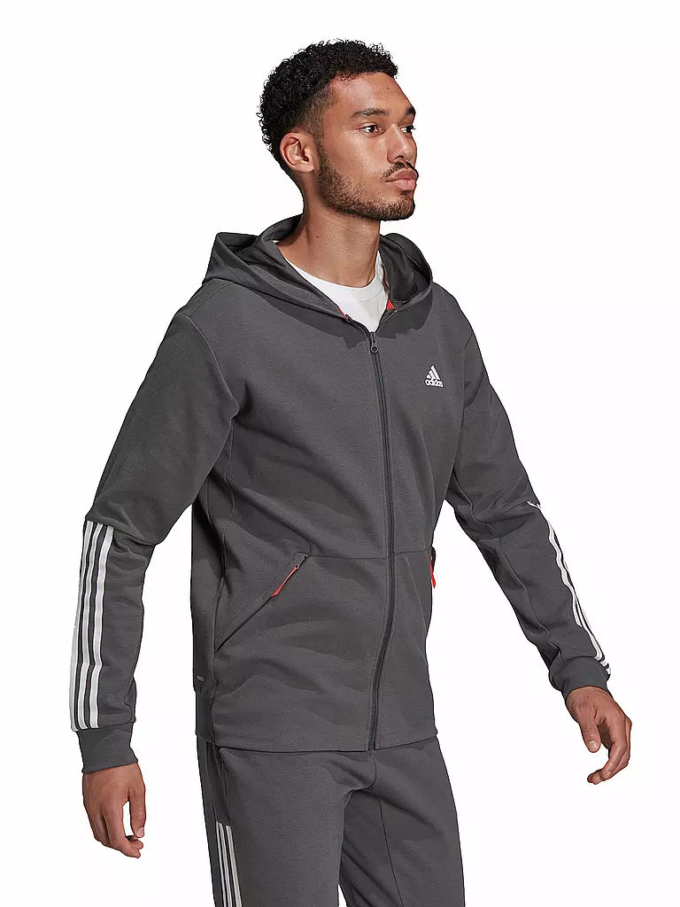 ADIDAS | Herren Kapuzenjacke Aeroready Motion | grau