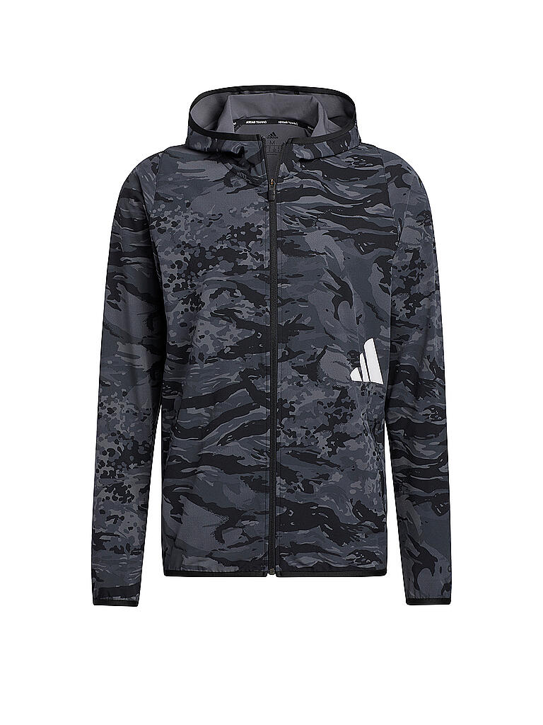 ADIDAS | Herren Kapuzenjacke Camouflage | schwarz