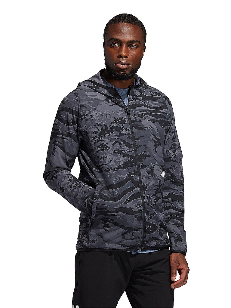 ADIDAS | Herren Kapuzenjacke Camouflage | schwarz