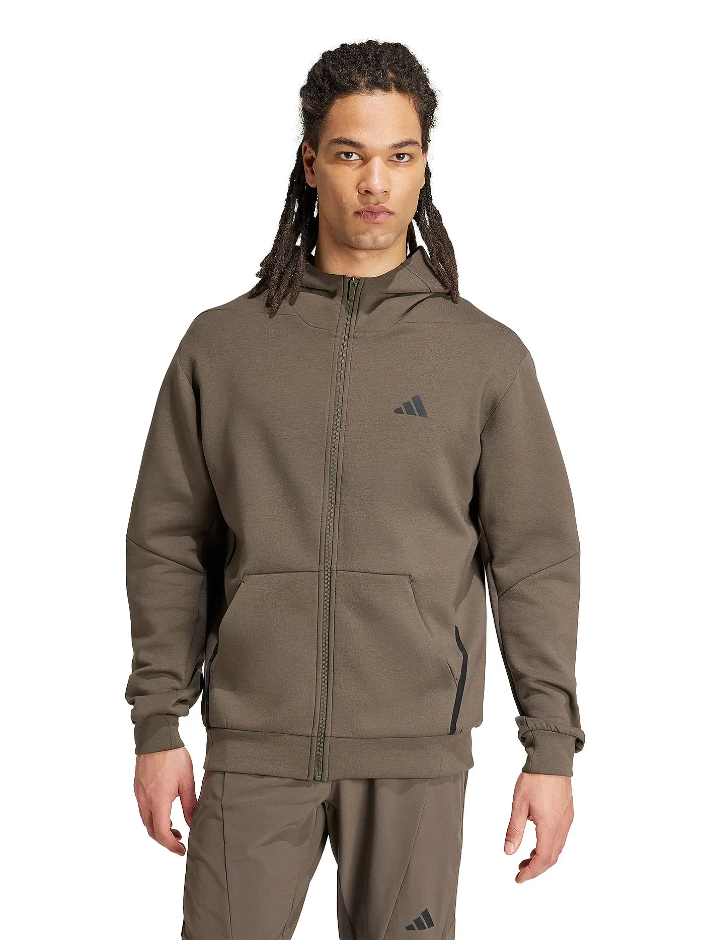 ADIDAS | Herren Kapuzenjacke Designed for Training | braun