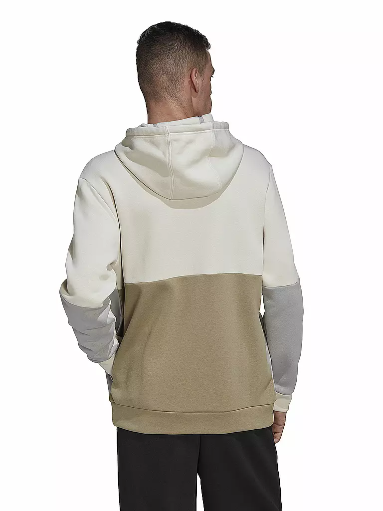 ADIDAS | Herren Kapuzenjacke Essentials Colorblock Fleece | beige