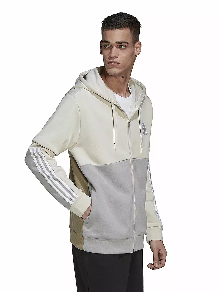 ADIDAS | Herren Kapuzenjacke Essentials Colorblock Fleece | beige