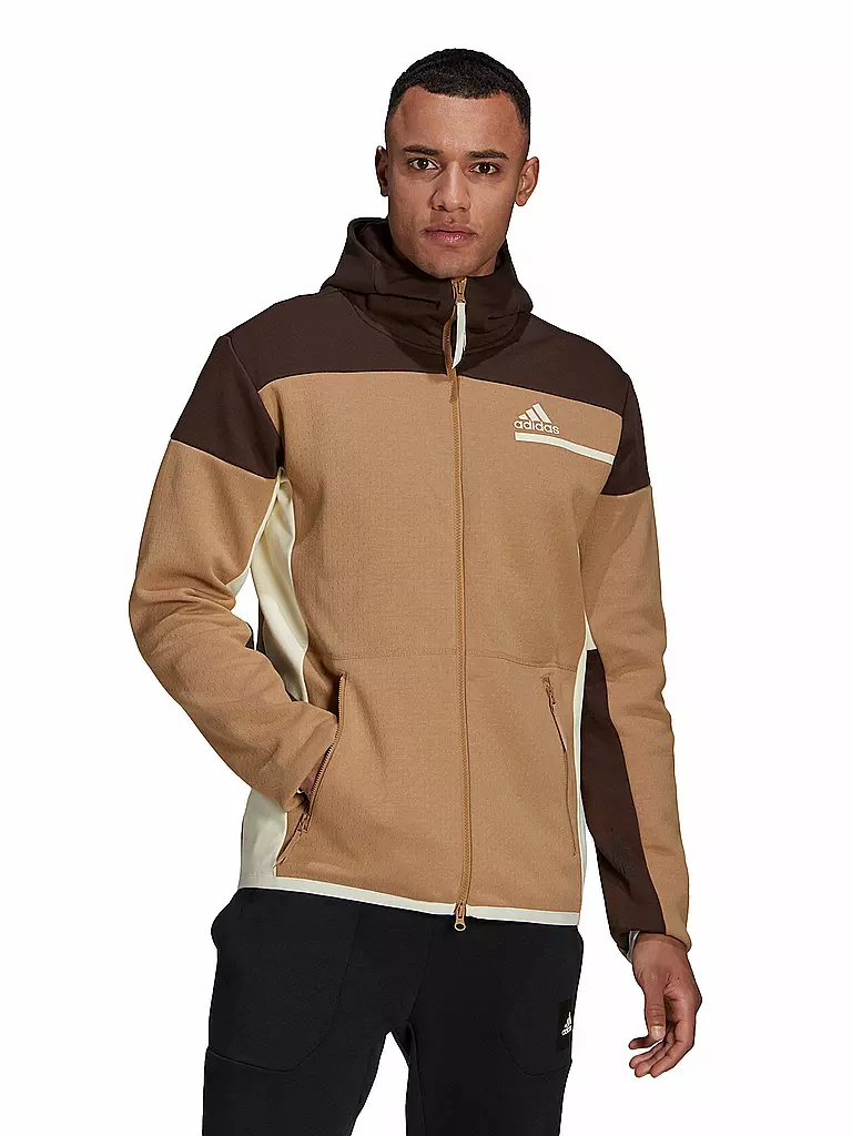 ADIDAS | Herren Kapuzenjacke Z.N.E. | braun