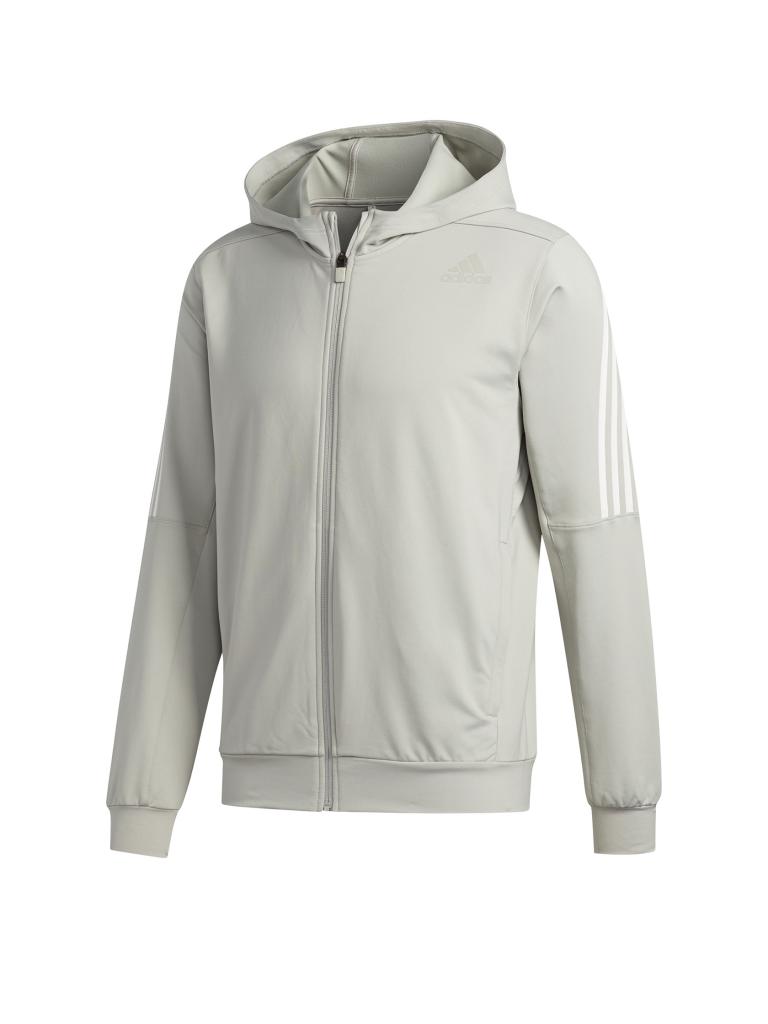 ADIDAS | Herren Kapuzenweste Aeroready 3-Streifen | grau