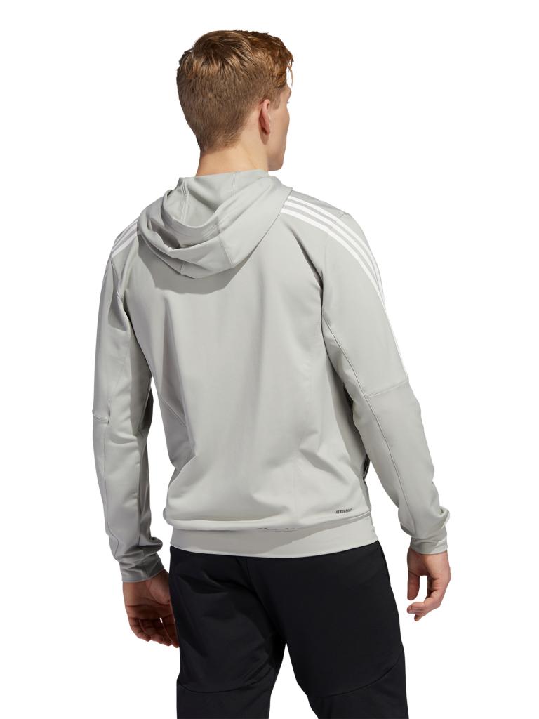 ADIDAS | Herren Kapuzenweste Aeroready 3-Streifen | grau