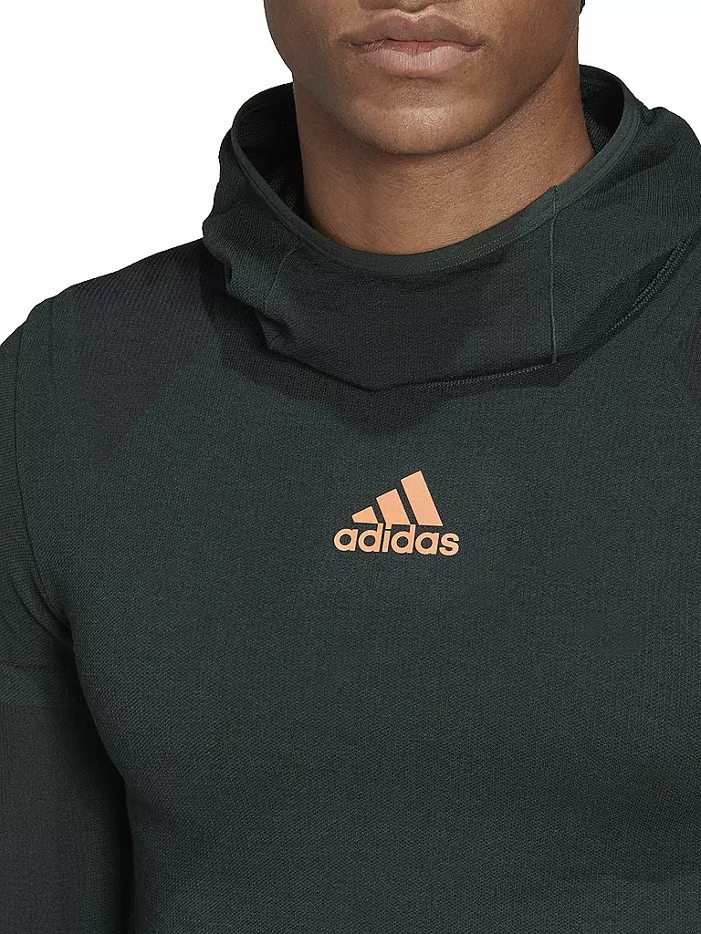 ADIDAS | Herren Laufhoodie Winter X-City Longsleeve | dunkelgrün