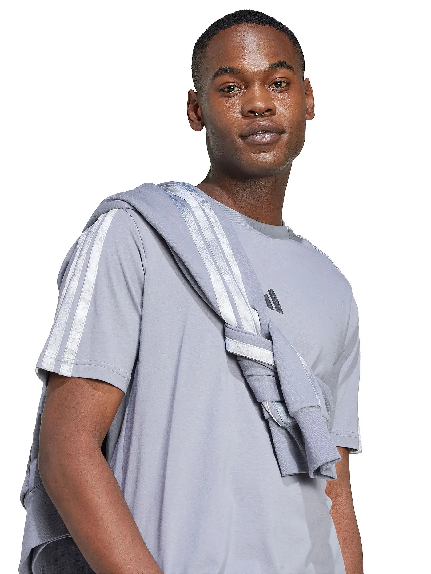 ADIDAS | Herren T-Shirt AOP | grau