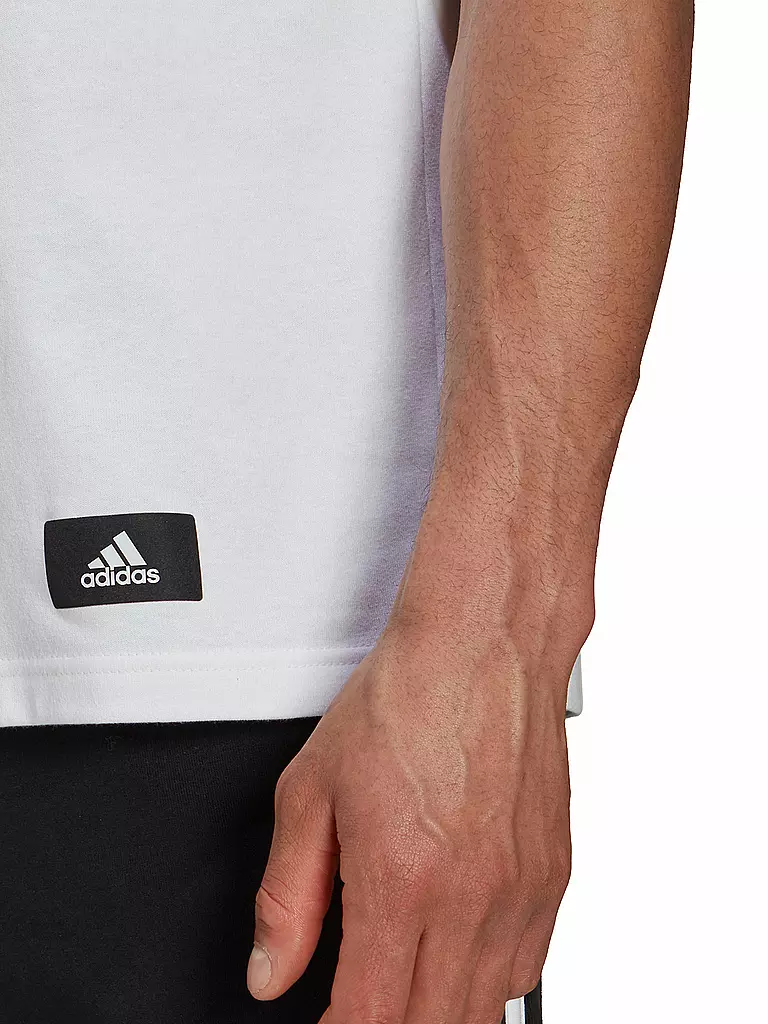 ADIDAS | Herren T-Shirt Future Icons 3-Streifen | weiß