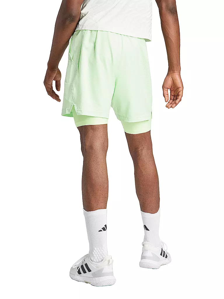 ADIDAS | Herren Tennis Short/Tight Set HEAT.RDY | grün