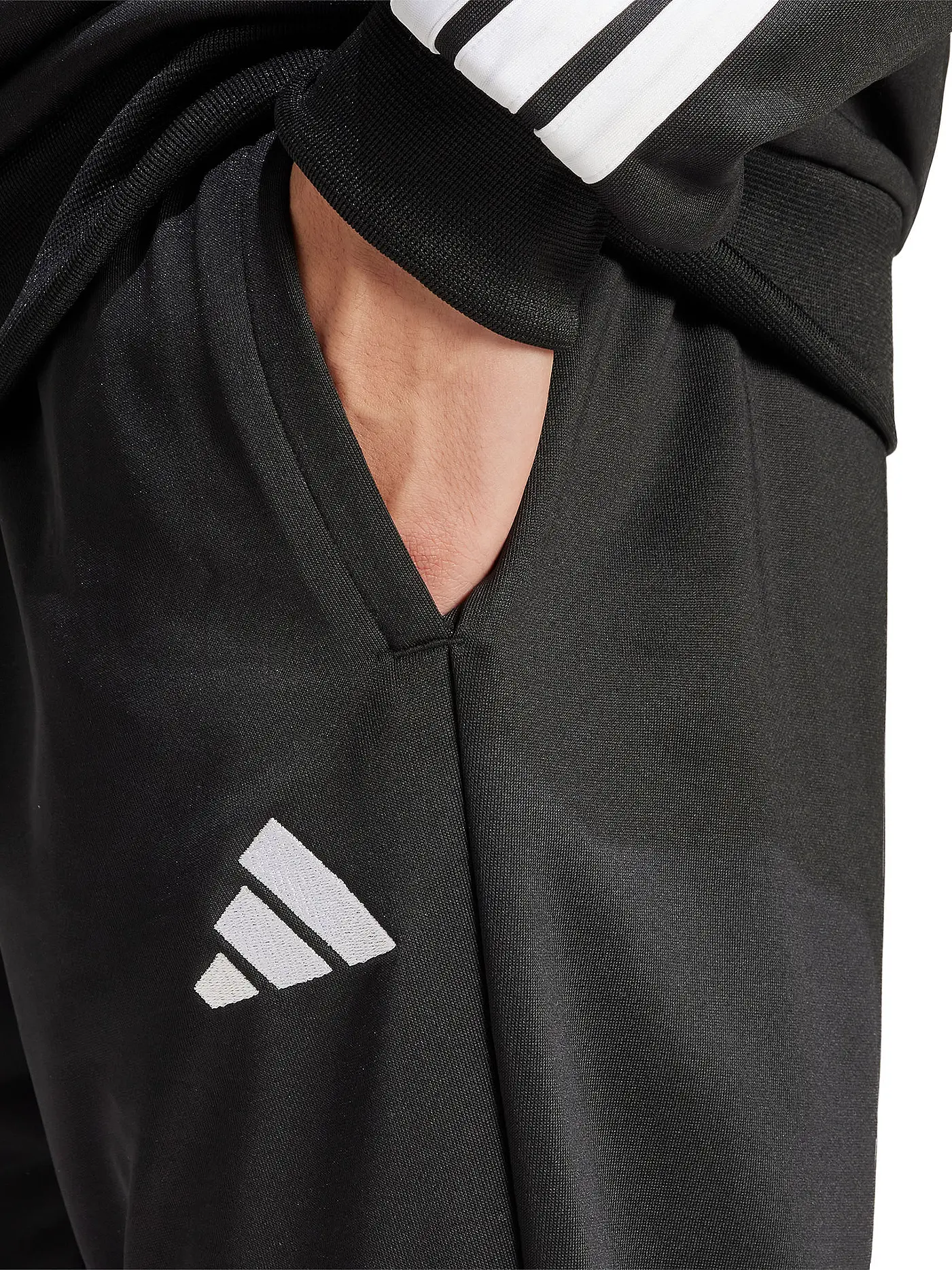 ADIDAS | Herren Trainingsanzug 3S FT TT TS | schwarz