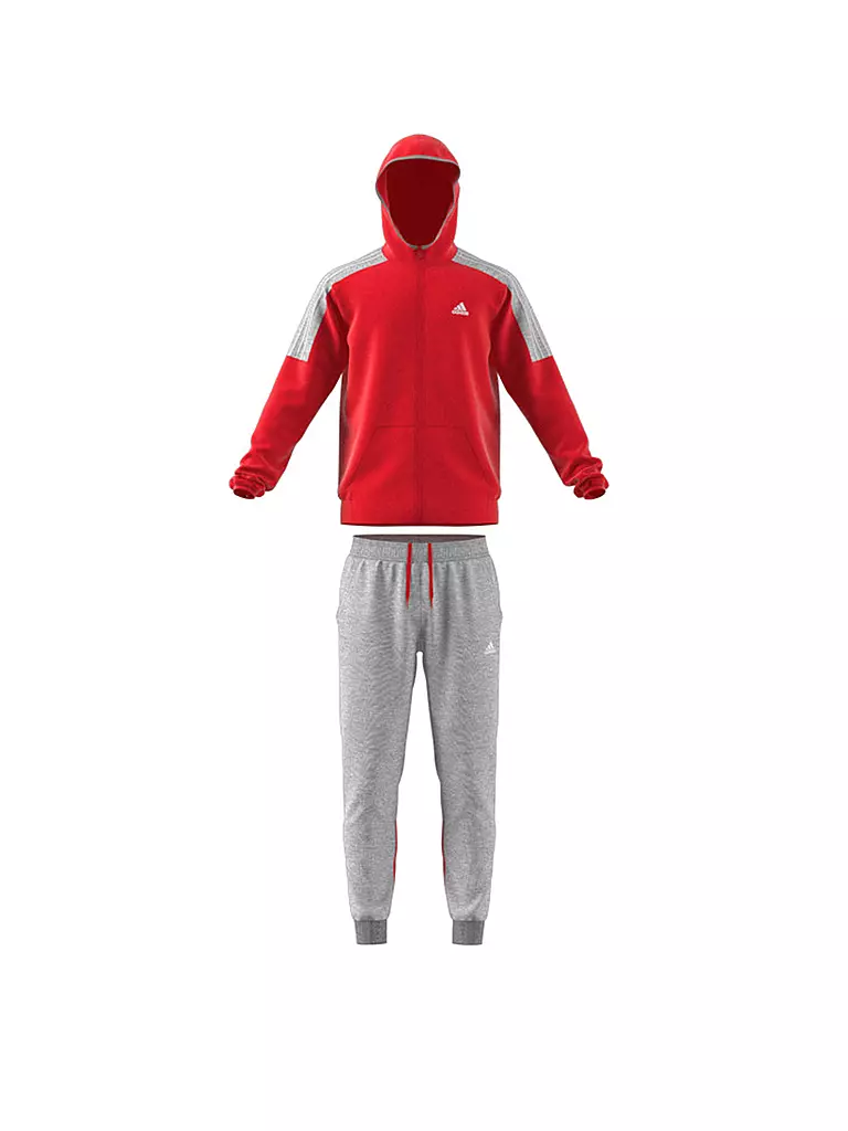 ADIDAS | Herren Trainingsanzug Fleece Colorblock  | rot