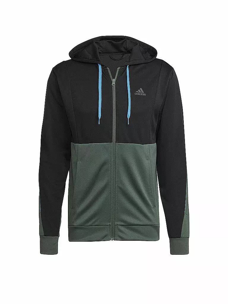 ADIDAS | Herren Trainingsanzug Ribbed AEROREADY | schwarz