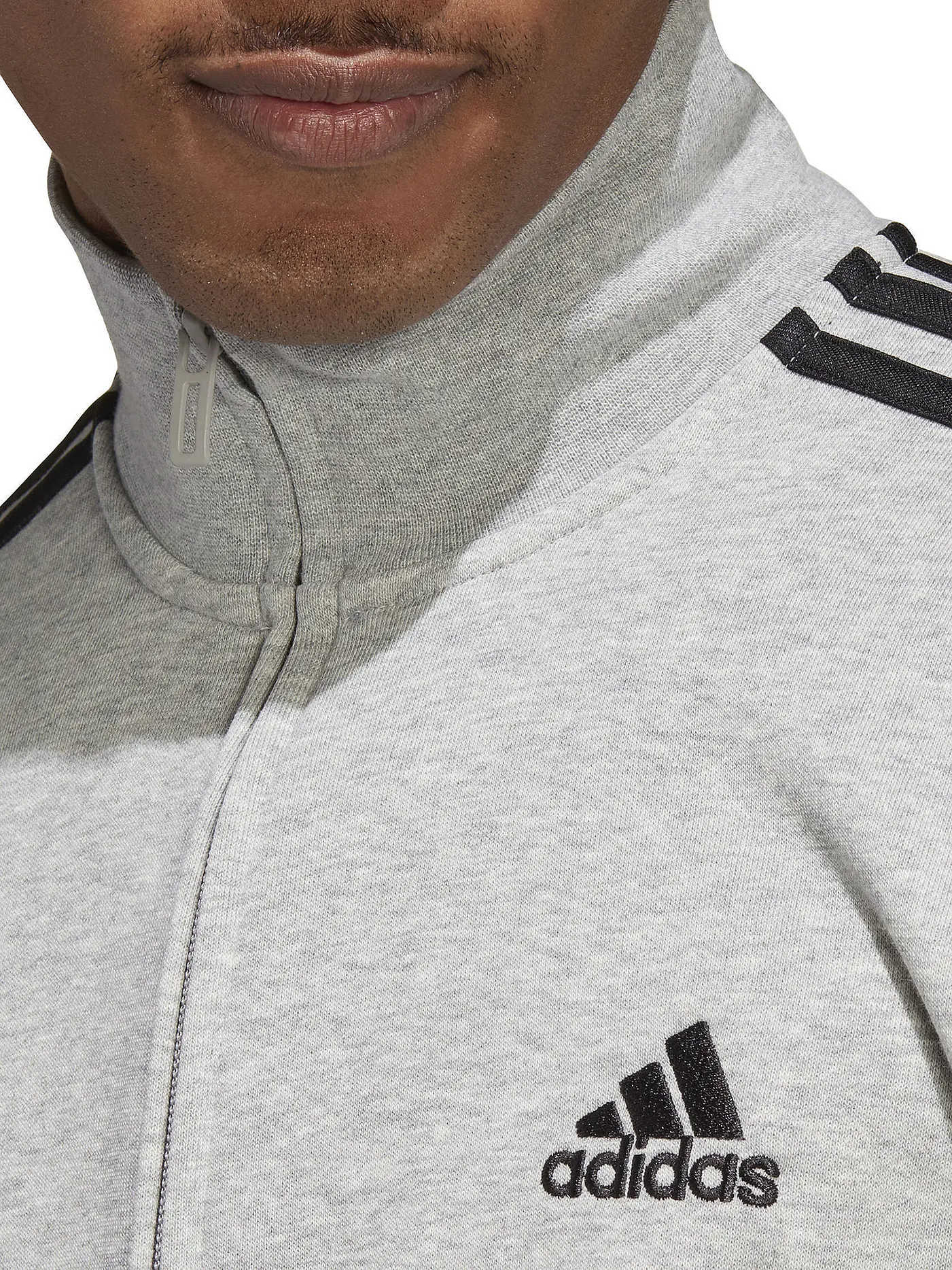 ADIDAS | Herren Trainingsanzug Sportswear Basic 3-Streifen French Terry | grau