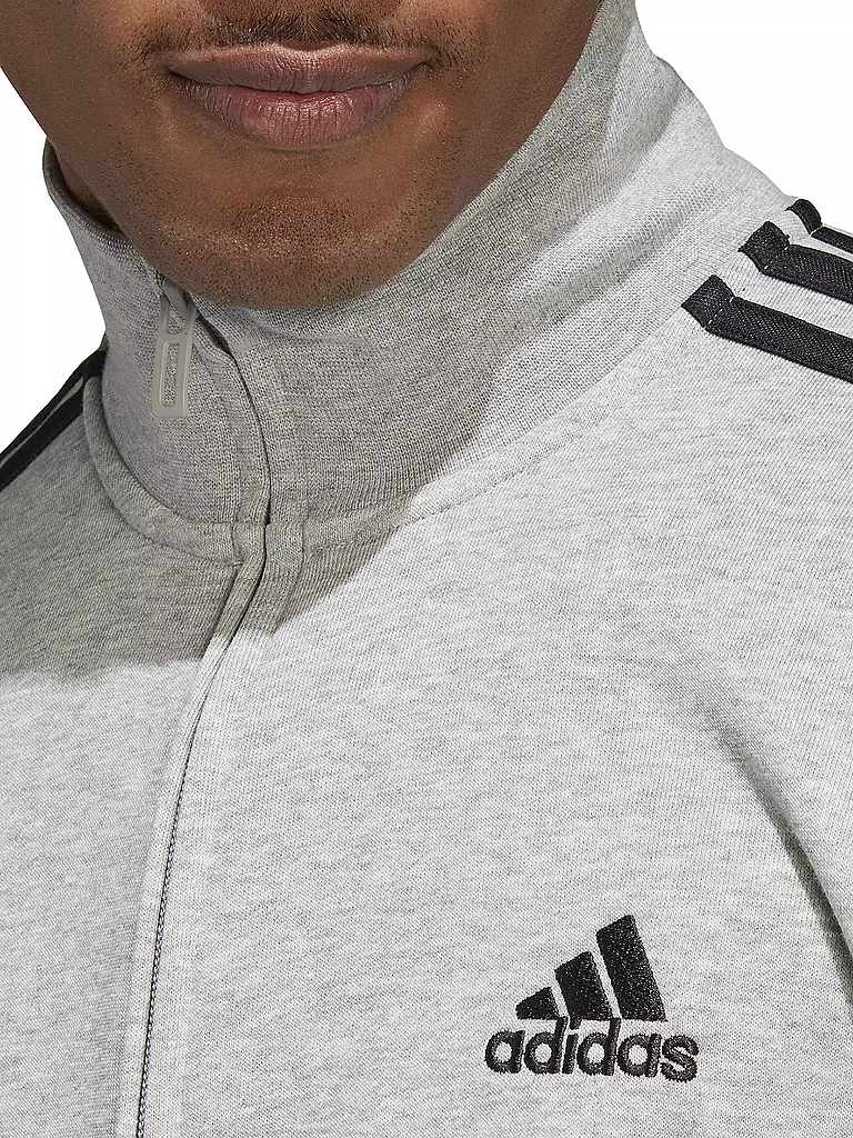 ADIDAS | Herren Trainingsanzug Sportswear Basic 3-Streifen French Terry | grau