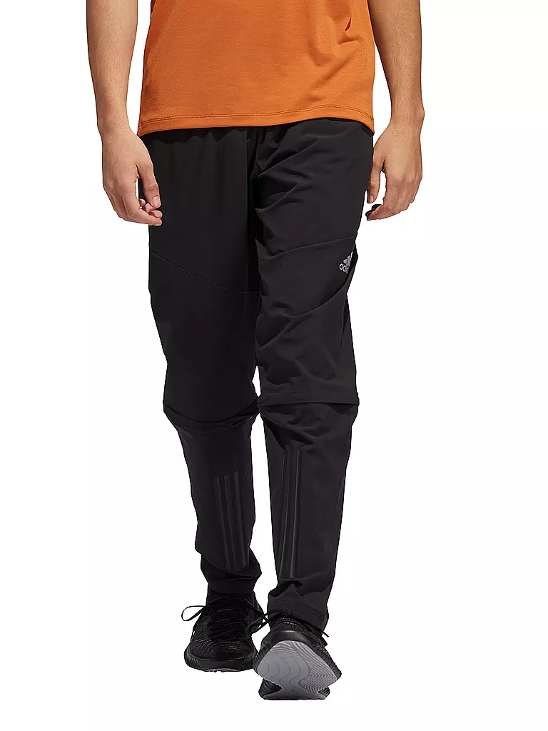 ADIDAS | Herren Zip-Off Trainingshose 3-Streifen | schwarz