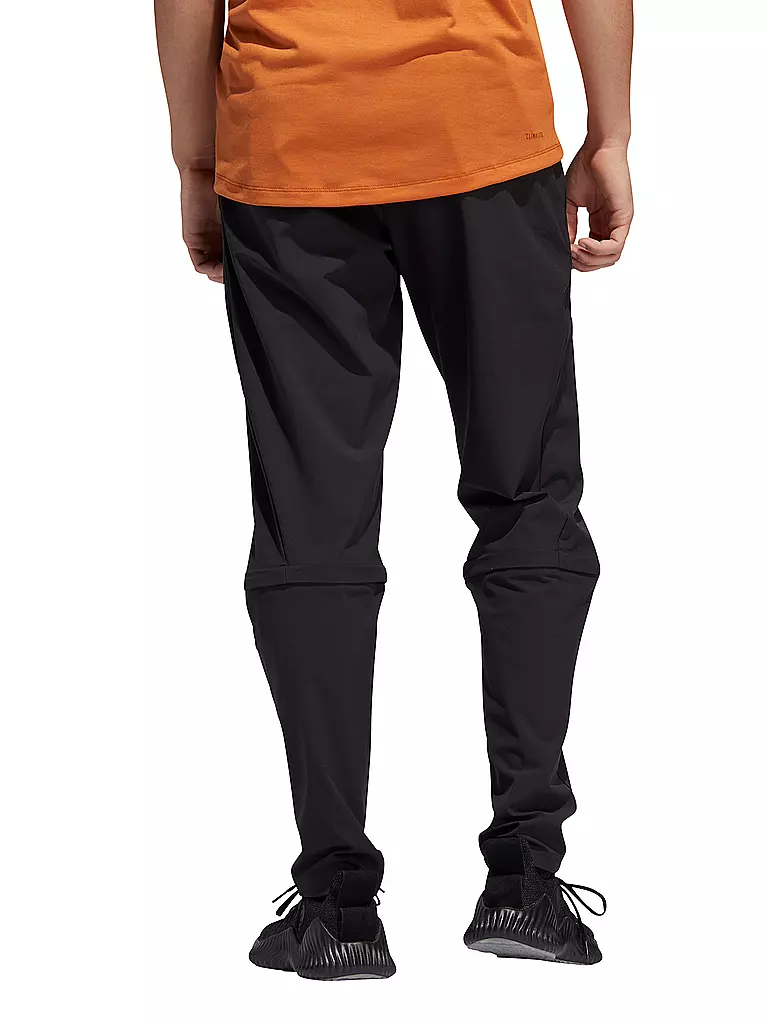 ADIDAS | Herren Zip-Off Trainingshose 3-Streifen | schwarz